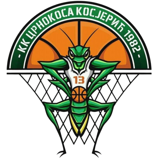 Zeleni skakavac sa košarkaškom loptom, pozadina narandžasta.