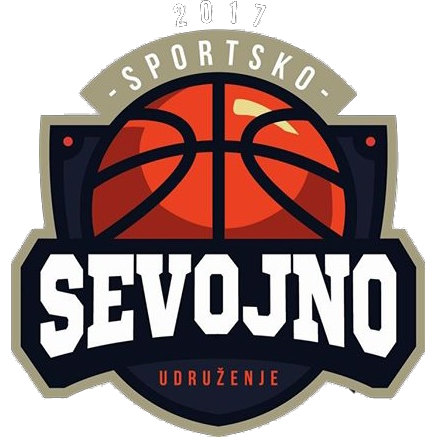 Logo sportskog udruženja Sevojno sa košarkaškom loptom.