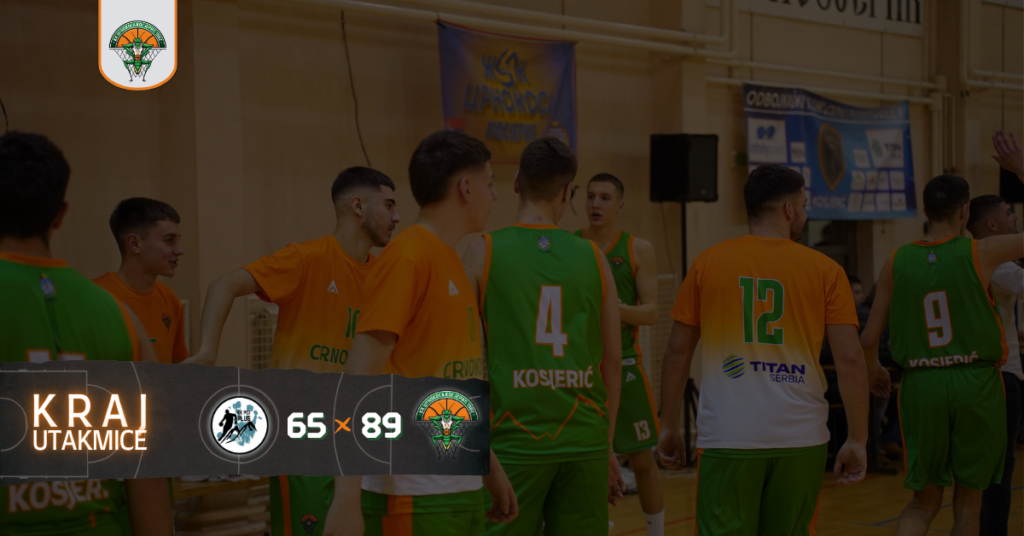 Košarkaši u zeleno-narandžastim dresovima, rezultat 65–89 kraj utakmice